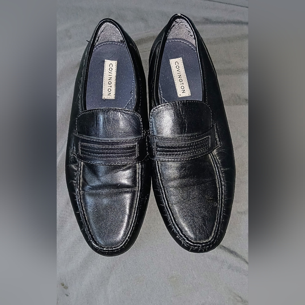 Mens Black Leather dress shoes